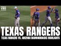 Texas rangers vs arizona diamondbacks 2024 spring training game highlights  marcus semien homer