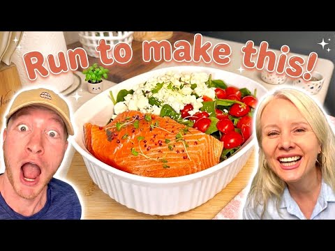 Making the VIRAL One-Pan Salmon Pasta Dinner! 😱 I will be eating this every week!