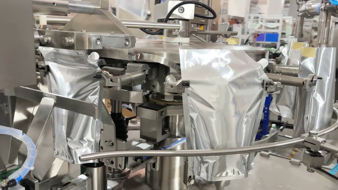 Automatic 1kg spouted pouch liquid filler, 1 liter liquid spout pouch