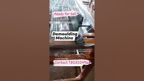 Manufacturing DeMoulding Machine, easy demould paver block & safe life of moulds Contact 7303204968