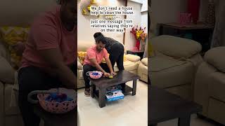 We don’t need a house help to clean the house. #trending #funny #ytshorts