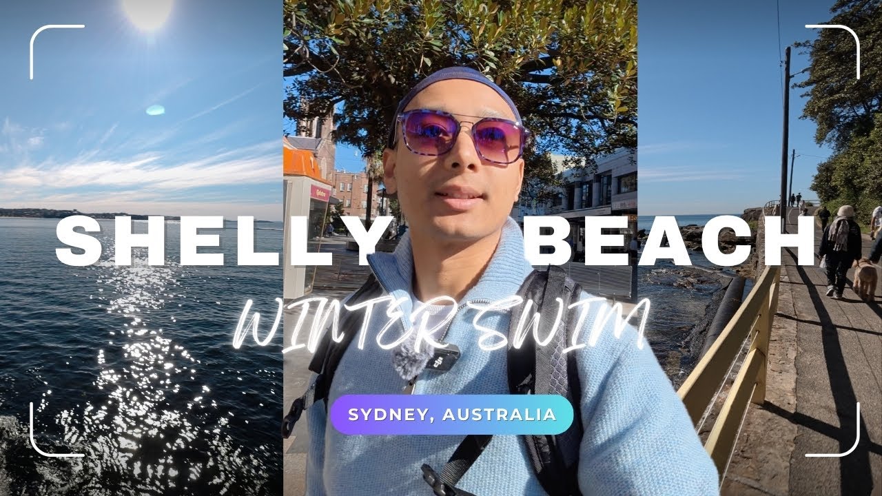 Shelly Beach, Swimming on a winter day, Walking around, Manly Wormhole.  Manly, Sydney Views.
