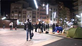 Acampada A Lleida #Occupyvinyes.avi