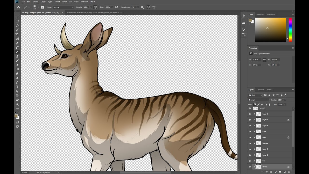 Companion Speedpaint - Furlog Deer