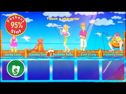 Let's Go Fish'n 95% payback slot machine, bonus
