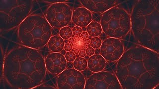 Hypnotic Red Psychedelic Patterns - 4K Background (No Sound)