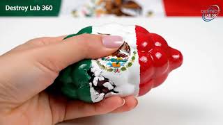 Oddly Satisfying ASMR: Crushing 20 Country Flag Fruits! | Destroy Lab 360