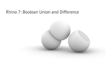 Rhino 7 tutorial: Boolean Union and Difference