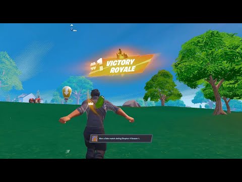 My First Solo Win in Fortnite Chapter 4 (High Kill Zero Build Gameplay)