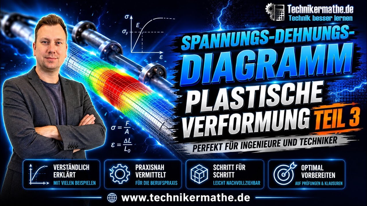 Spannungs-Dehnungs-Diagramm [Plastische Verformung] Einfach gut erklärt ...