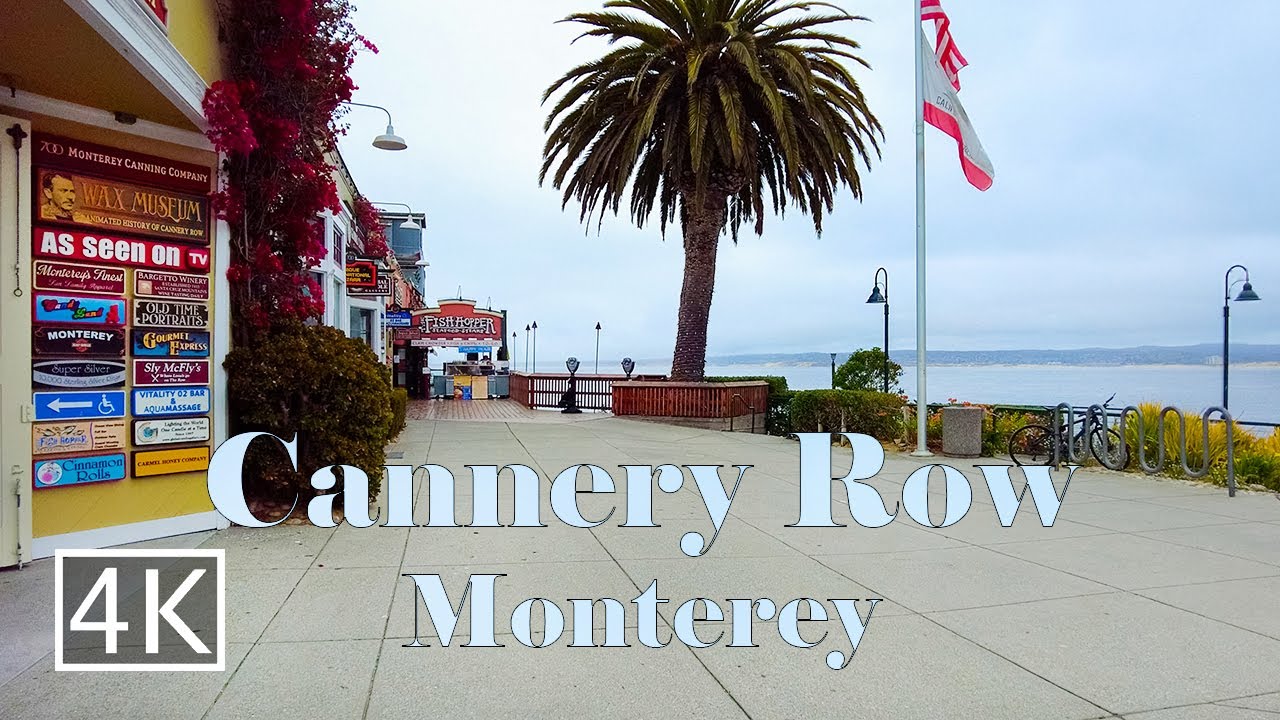 [4K] Cannery Row - Monterey - California USA - Walking Tour