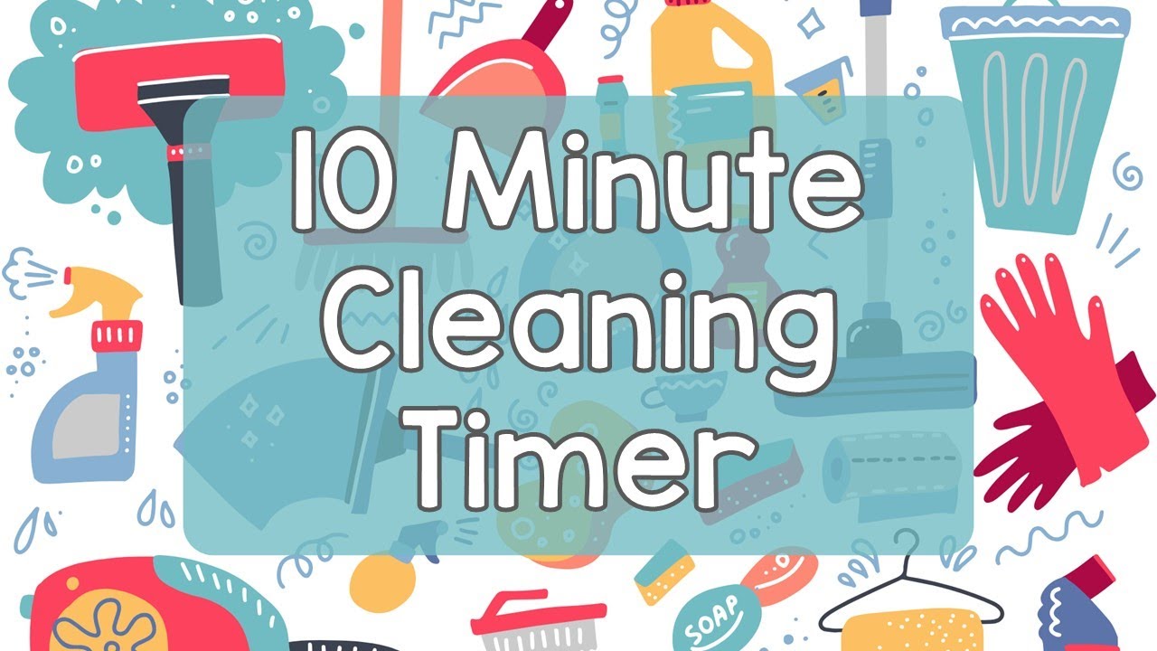 Clean Timer 10 Minute Cleaning Timer - Cleaning Focus Timer - Cleaning Focus Aid ...