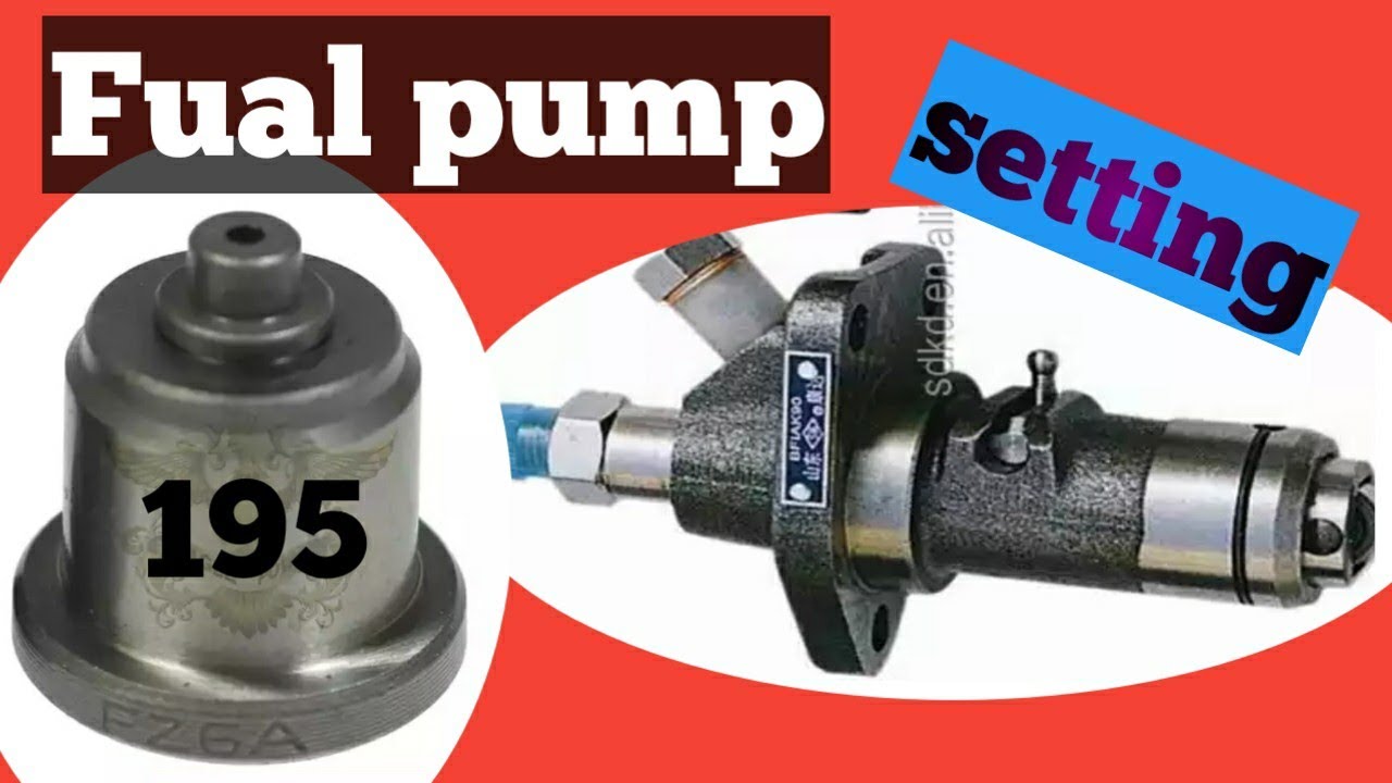 How to install fual pump of 195 china diesel engine