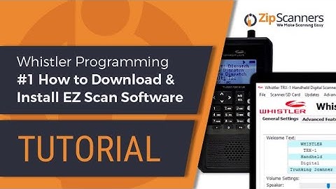 Whistler Police Scanner Programming #1 How to Download & Install EZ Scan Software