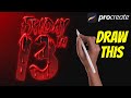 Friday 13th Spooky Tutorial - Procreate tutorial