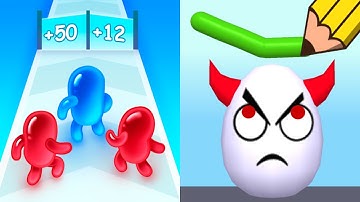 Draw To Smash VS Join Blob Clash 3D - All Level Gameplay Android iOS Ep6