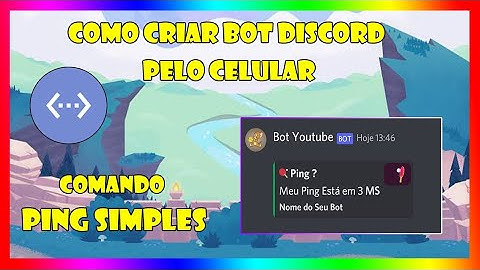 DBD | Como Criar Bot Discord Pelo Celular Comando PING | Atualizado 2022