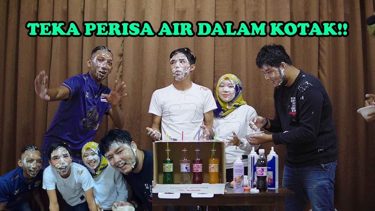 Challenge Teka Perisa Air. Siapa Kalah Kena Denda. Sapu Cream Di Muka!!