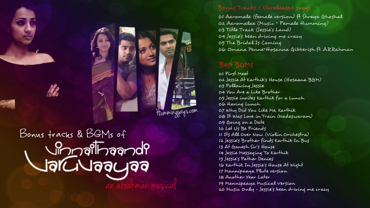 vinnaithandi varuvaya title track bgm