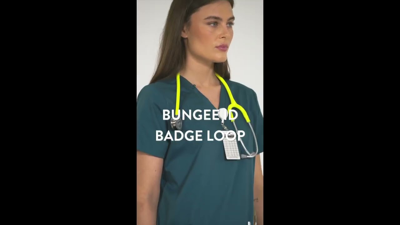 Women's V-Neck Solid Scrub Top