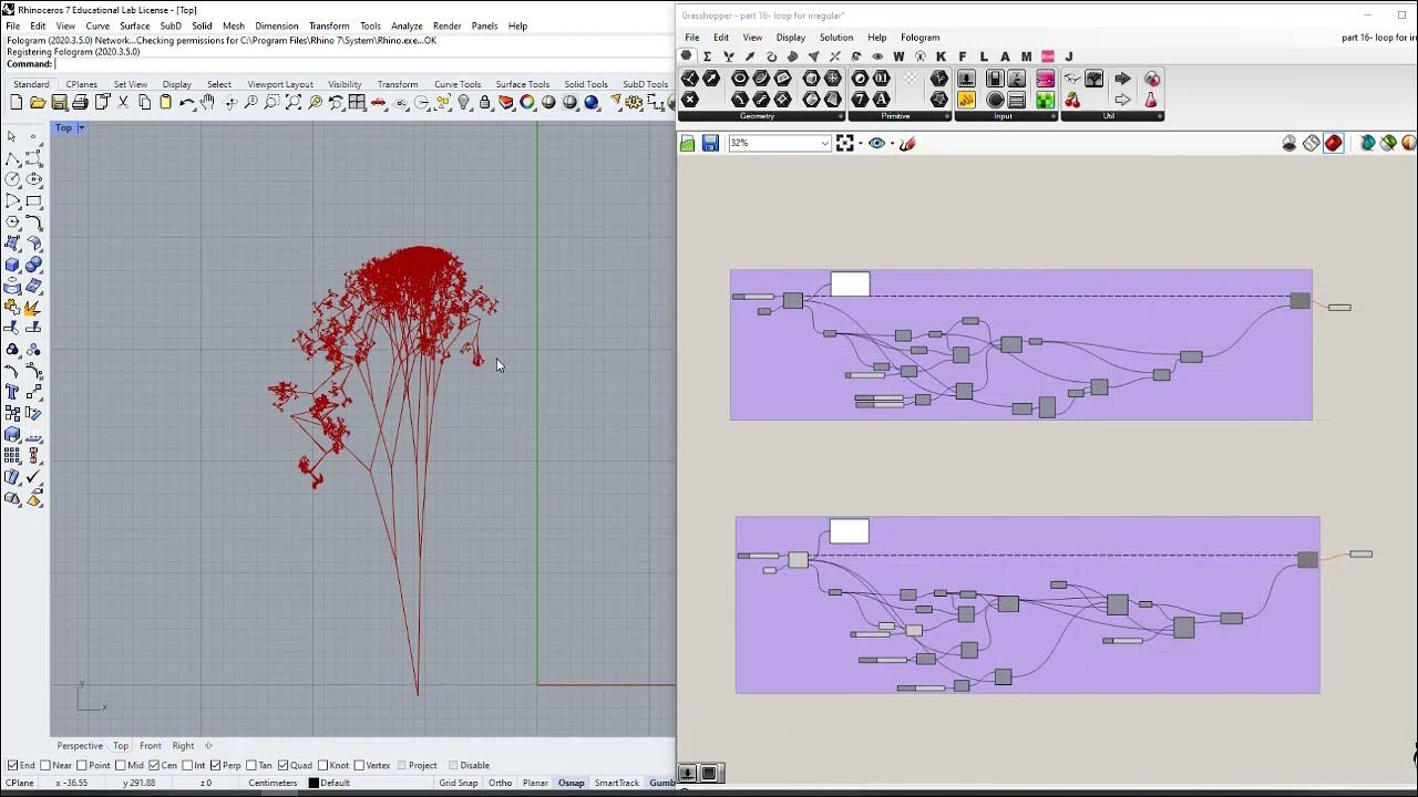 Grasshopper Tutorial- Part16- L-Systems (Irregular Growth Patterns ...