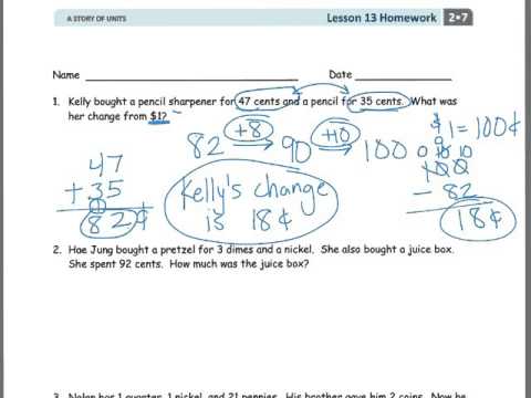 2nd grade Module 7 Lesson 13 HW