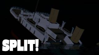 Titanic Splitting || Roblox || Sail And Sink Simulator