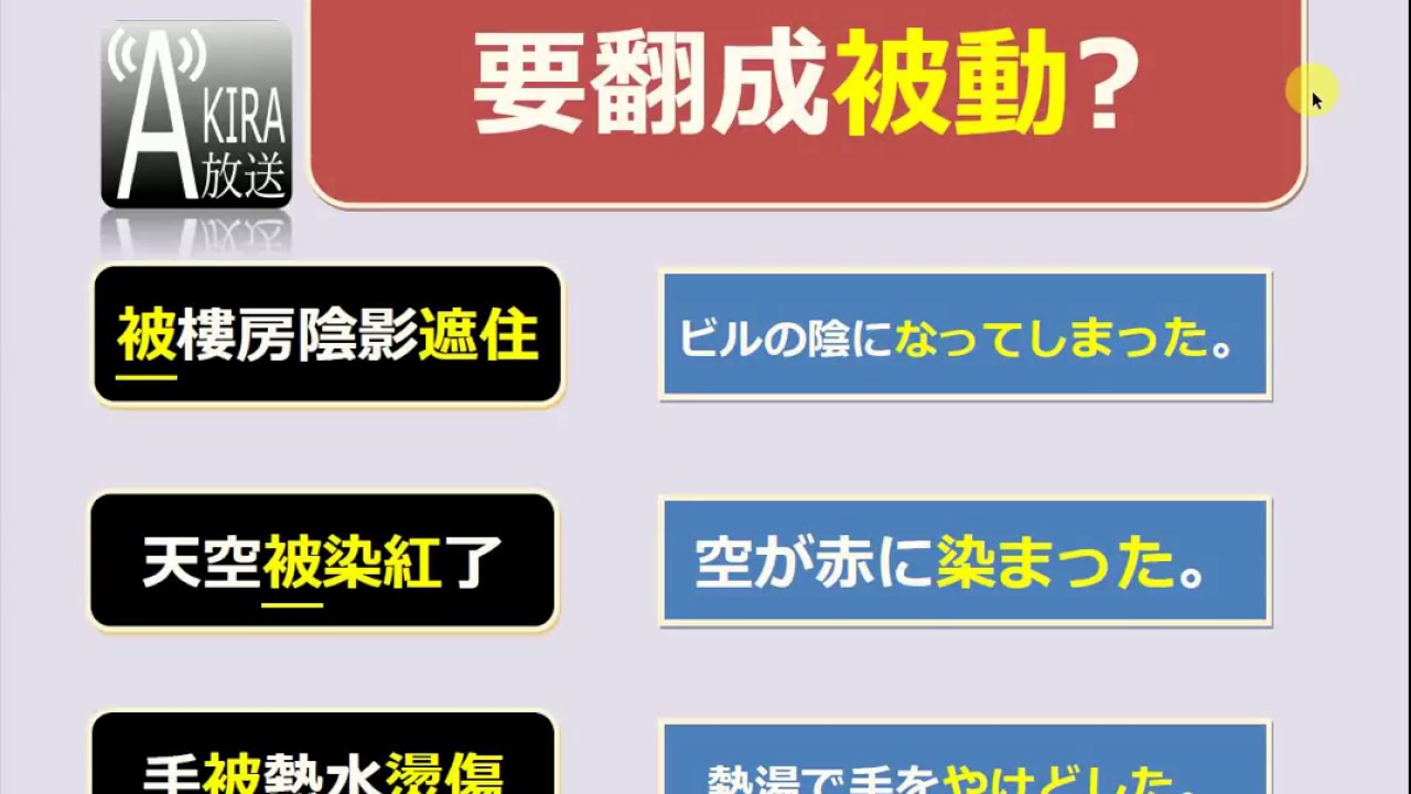日语受身形 身形身型 Scryale