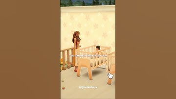 Functional cribs are literally the best addition to your game #sims4 #aesthetic #sims4mod #shorts