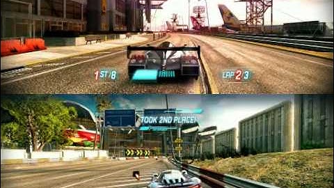 Split Second 2 Player Splitscreen Gameplay PC on Hard Mode