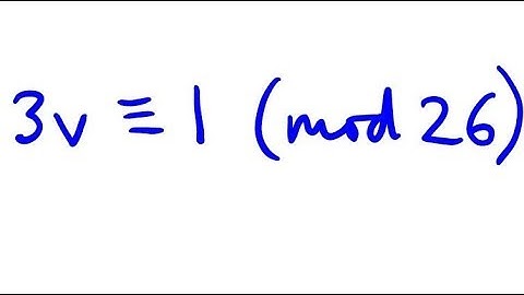 Multiplicative Inverse of 3 (mod 26)