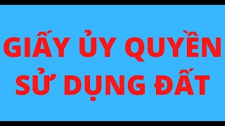 Mua đất tái định cư bằng giấy ủy quyền nhận đất