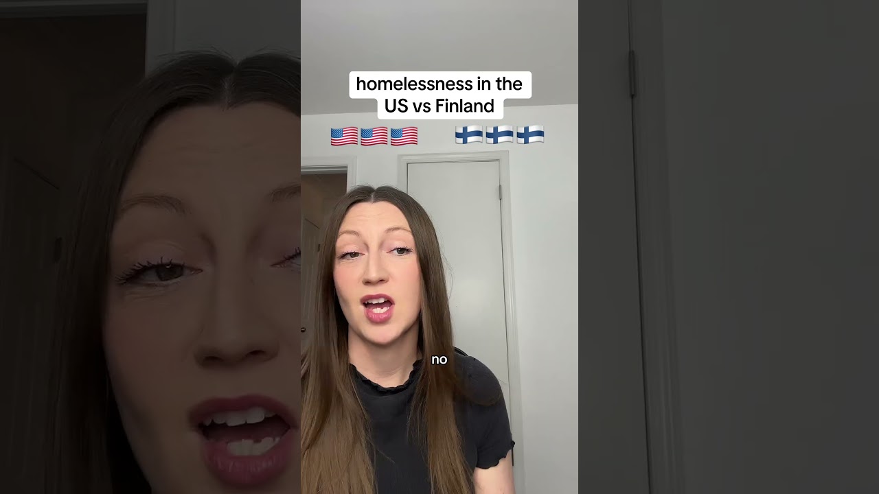 Homelessness in the US vs Finland #usa #american #finland #housing #healthcare #homeless
