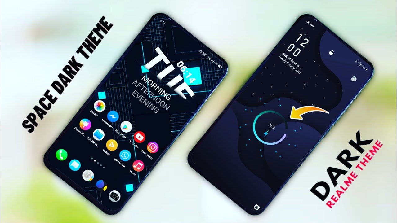 Space Dark Theme For Oppo And Realme || Realme Themes || colorOS 5,6,7 || colorOS 11 Theme