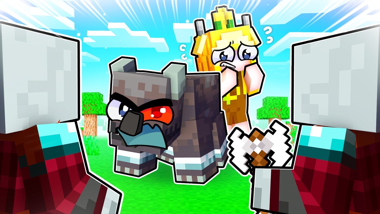 Playing MINECRAFT as a PROTECTIVE RAVAGER!