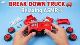 Relaxing Fire Rescue Truck Disassembly ASMR | Soft Click Sounds No Talking screenshot 4