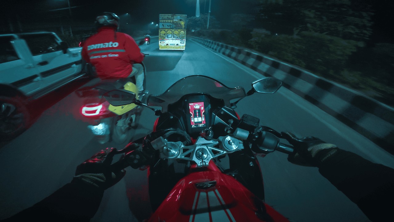 Midnight Ride Through Delhi | Motorcycle POV - YouTube