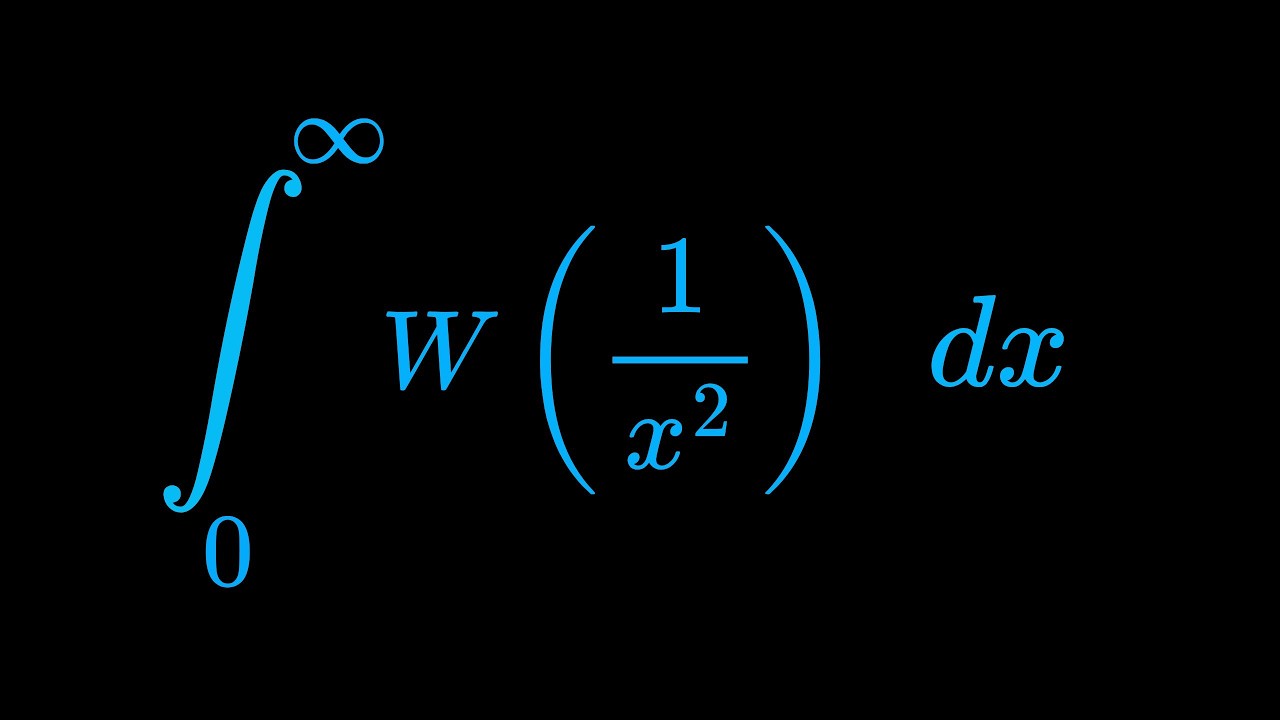 Monster Integral of W(1/x^2) dx from 0 to infinity