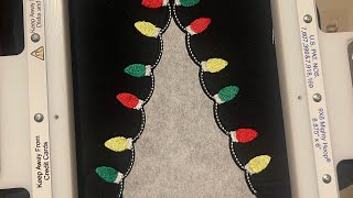 Applique Alley Christmas lights side sweatshirt tutorial
