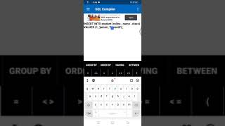 SQL Compiler for practicing My SQL screenshot 2