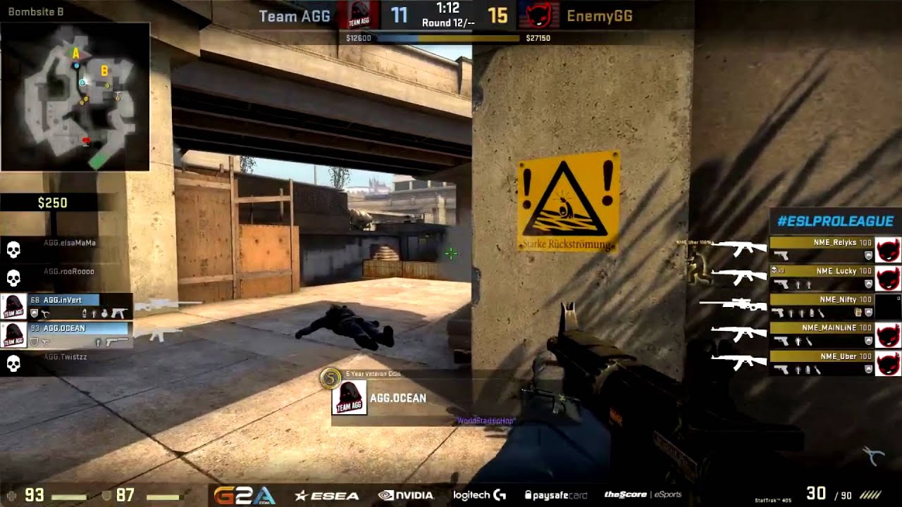 Team AGG vs EnemyGG "Lucky's 4K" [CSGO]