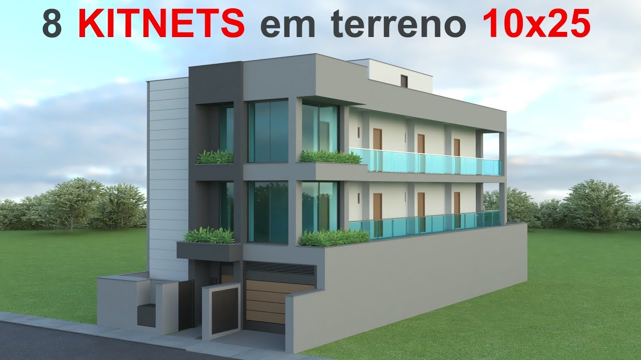 É POSSÍVEL Ganhar 10mil por Mês com 8 Kitnets em Lote de 10x25?