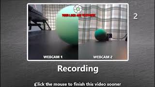 Use RightBooth to record videos and photos from 2 webcam streams