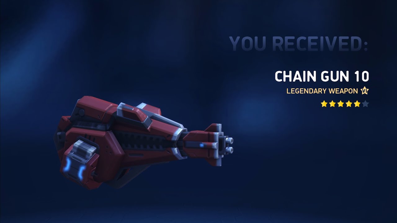 Mech arena: Buying the chain gun 10