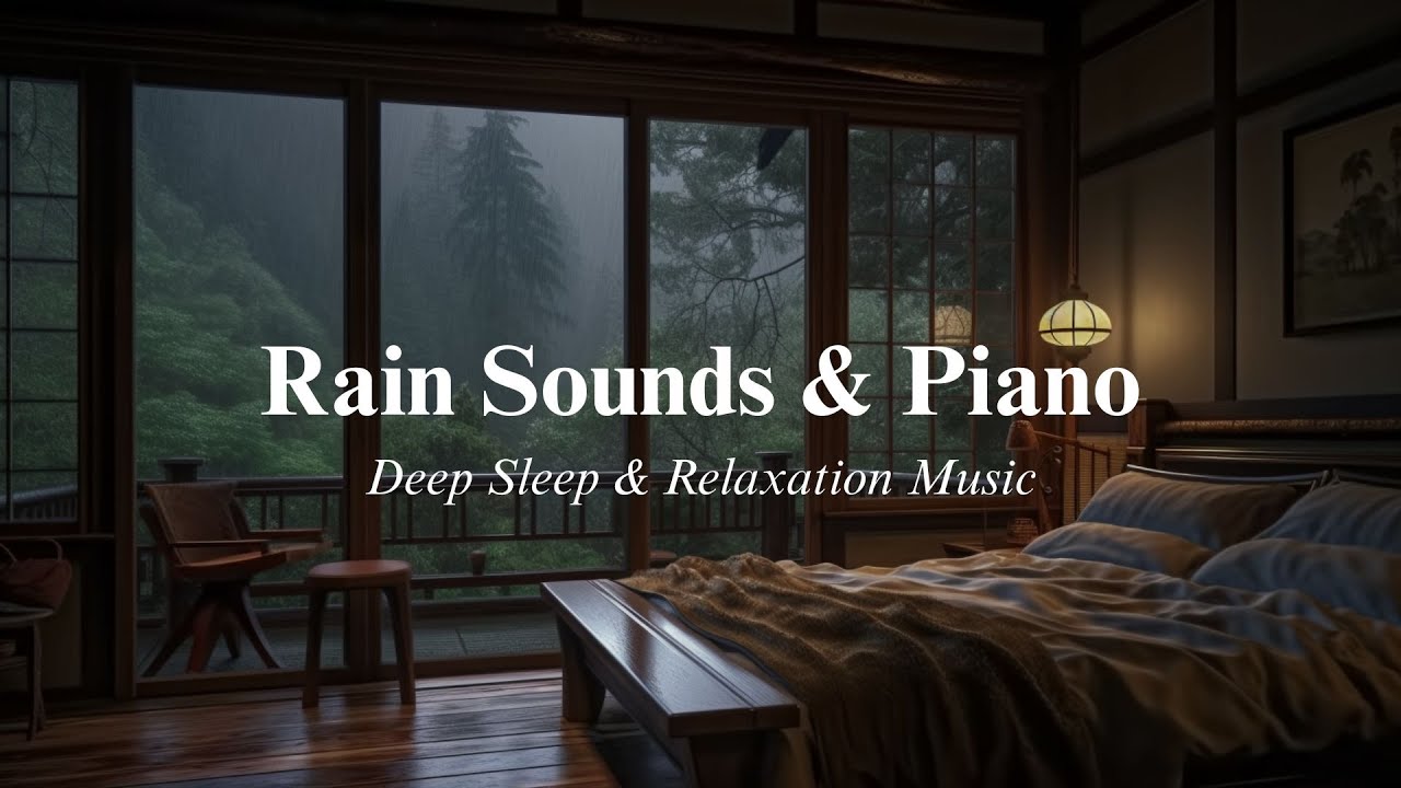 Rain Sounds & Piano Music for Deep Sleep – Relaxation, Stress Relief ...