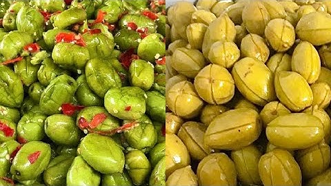 2 Cách làm Cà Na ngon nhất mình từng được ăn, Cà Na Ngâm Đường & Cà Na Đập lắc muối ớt.