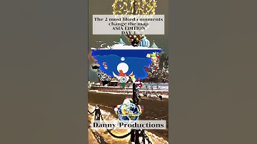 the 2 most liked comments change the asian map - DAY 3 - #shorts #mapping #trending #edit