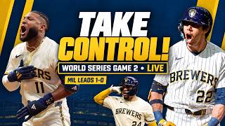 LIVE WATCH PARTY: Brewers vs. Rays World Series Game 2 | Can Milwaukee Take a 2-0 LEAD! Guide