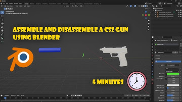 Assemble And Disassemble A CS2 Skin Using Blender