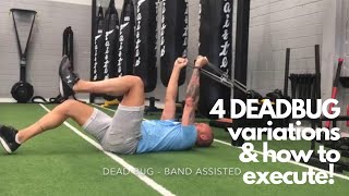4 DEAD BUG VARIATIONS / SET UP & EXECUTION - TOP 10 CORE EXERCISERS